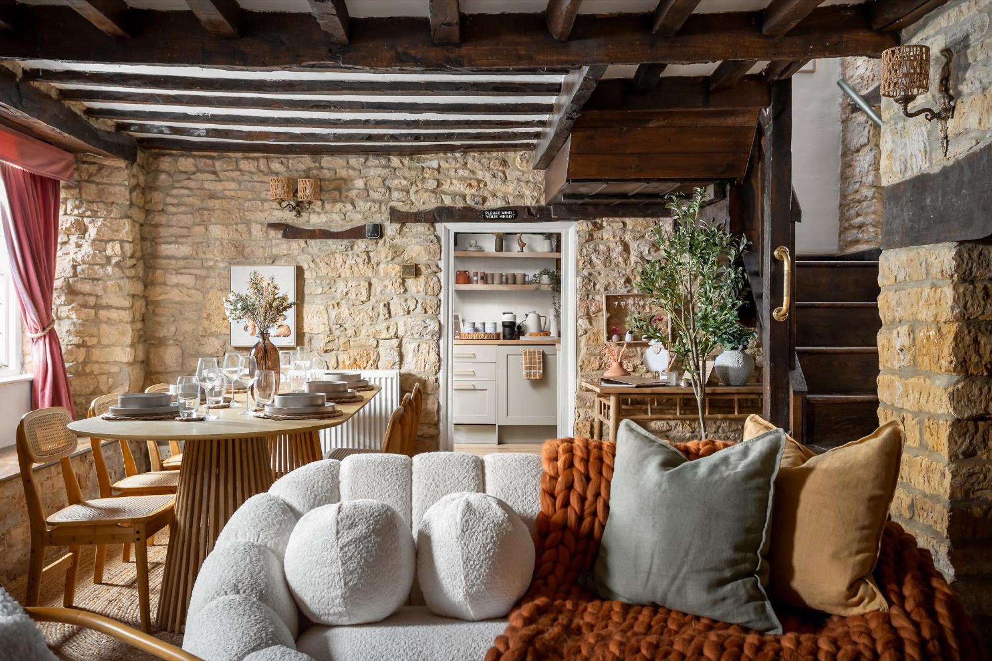 Bourton Scandi Chic Authentic Cottage Bagian luar foto
