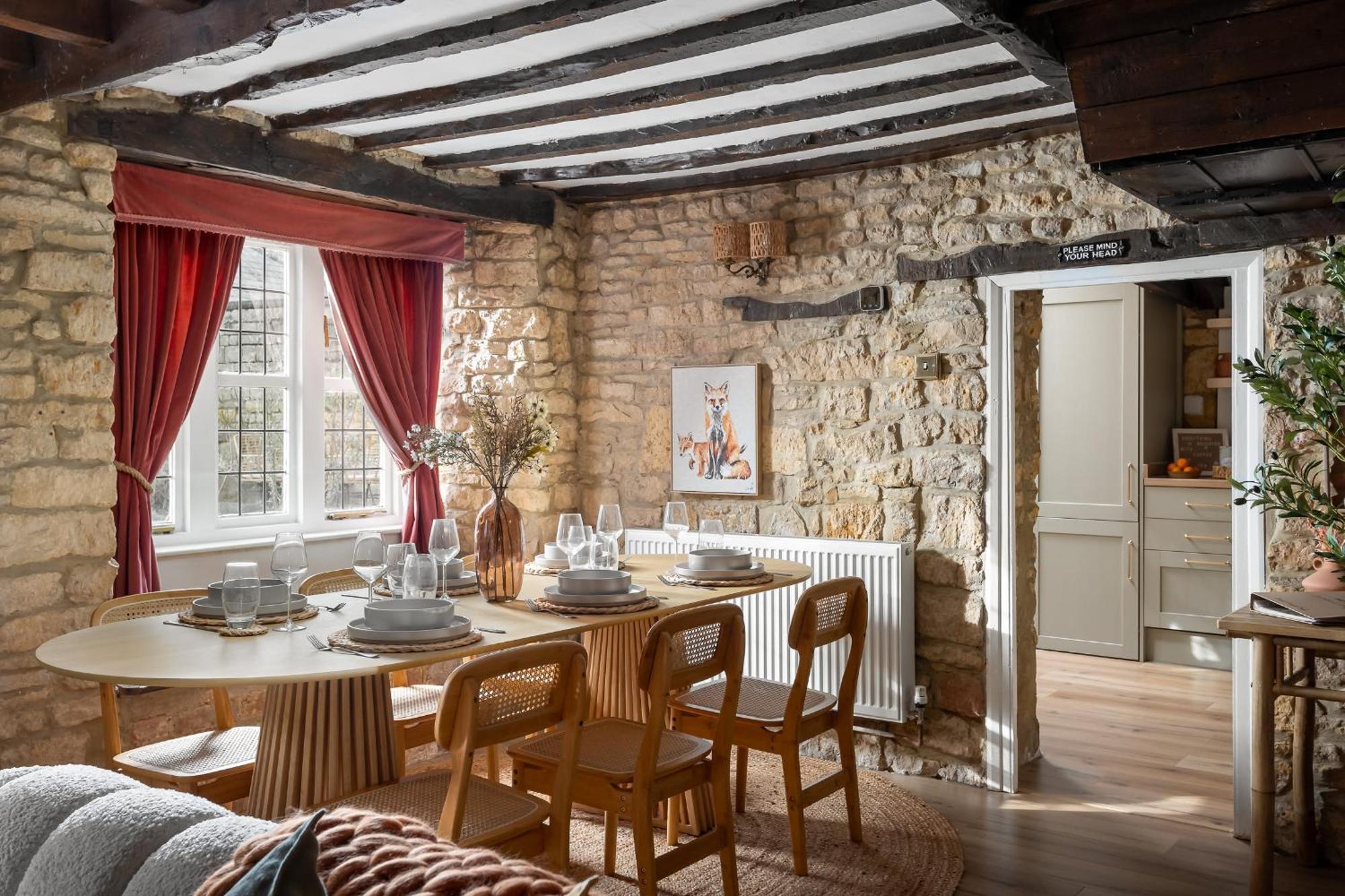 Bourton Scandi Chic Authentic Cottage Bagian luar foto